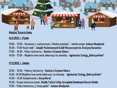 Jarmark bożonarodzeniowy w Koszalinie - plan.