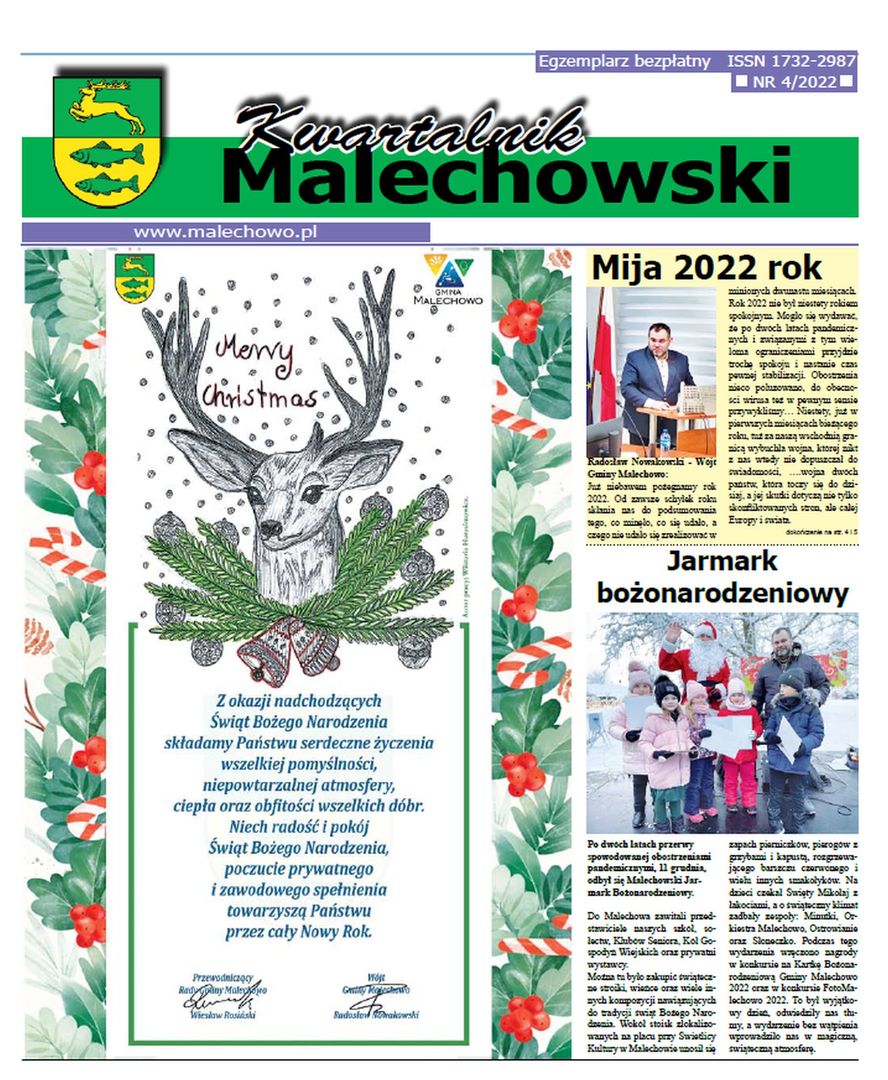 Okładka Kwartalnika Malechowskiego - numer 4.
