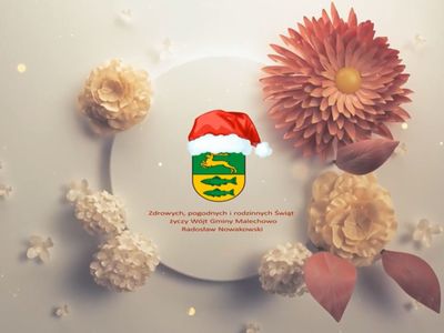 Zdjęcie z życzeniami świątecznymi.