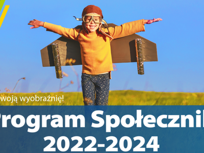 Plakat dotyczący programu Społecznik.
