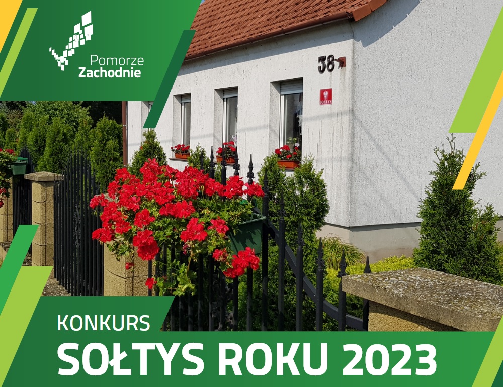 Ikona graficzna z napisem "Konkurs Sołtys Roku 2023"