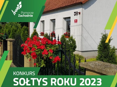 Ikona graficzna z napisem "Konkurs Sołtys Roku 2023"