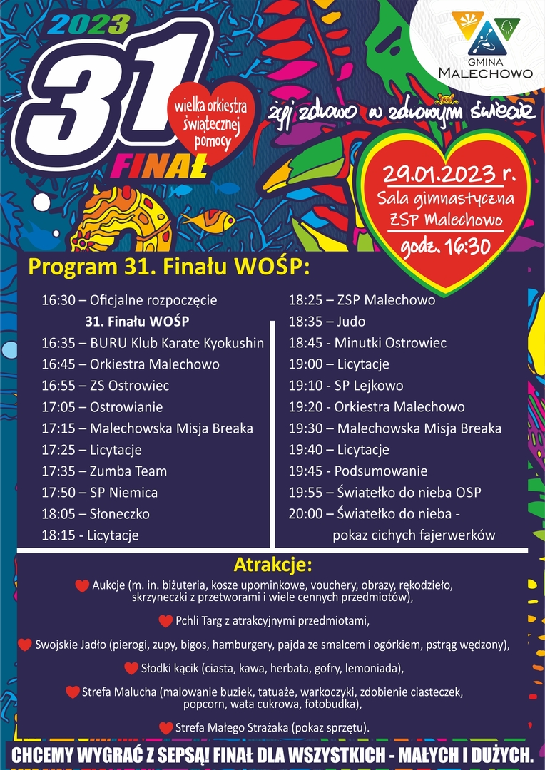 Plakat 31. Finał WOŚP.