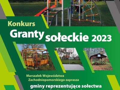 Plakat konkursu "Granty Sołeckie 2023"