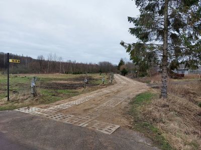 Zmodernizowany odcinek drogi w Malechowie.