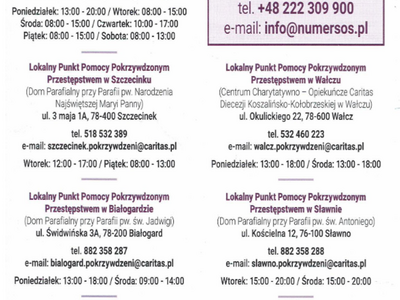 Ulotka informacyjna.