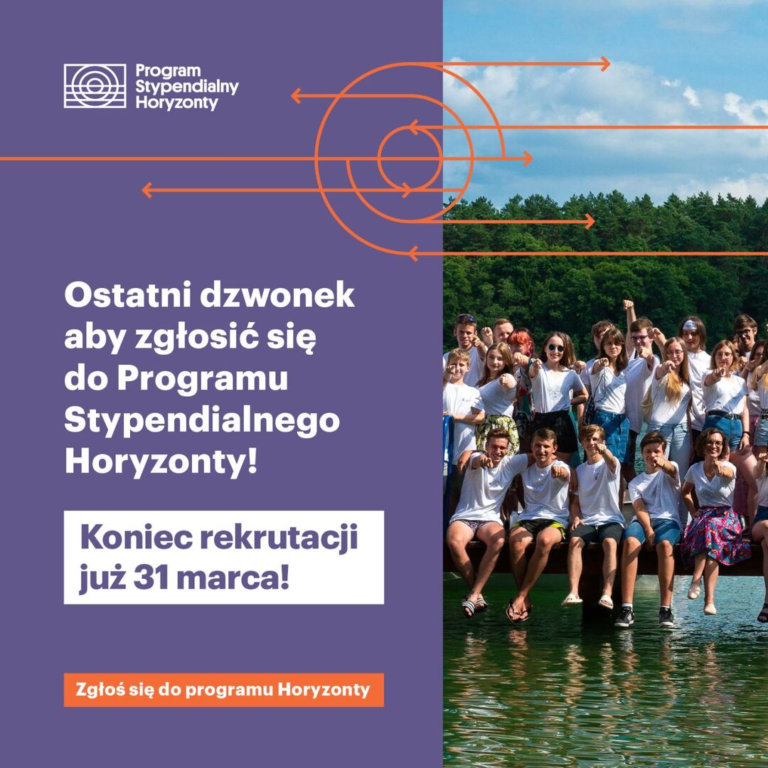 Baner informacyjny Horyzonty.