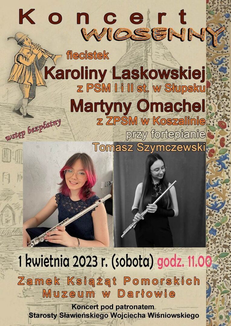Plakat informujący o koncercie.