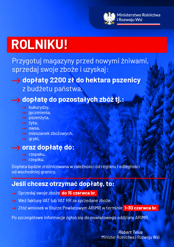 Plakat MRiRW