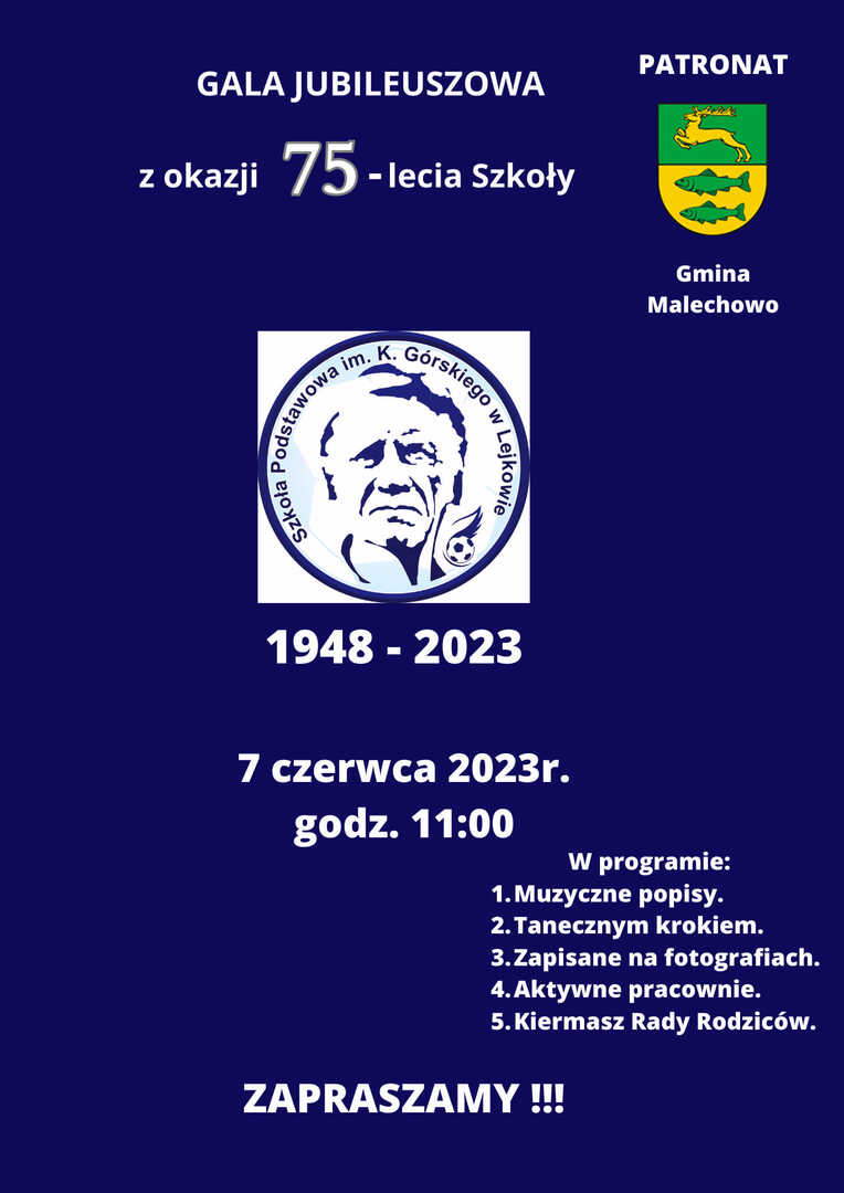 Gala Jubileuszowa SP Lejkowo.