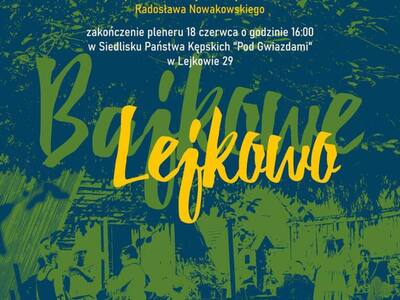 Plakat dotyczący pleneru w Malechowie.