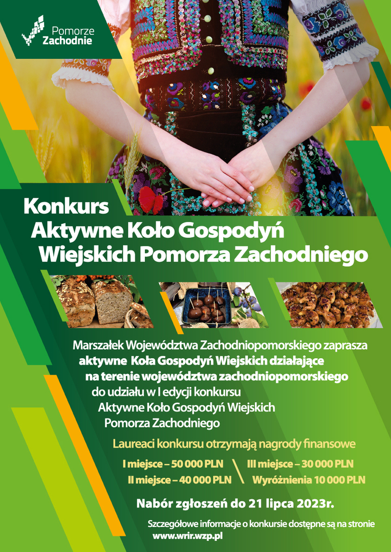 Plakat informujący o konkursie.