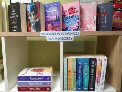 Nowe książki zakupione do biblioteki ZS Ostrowiec.
