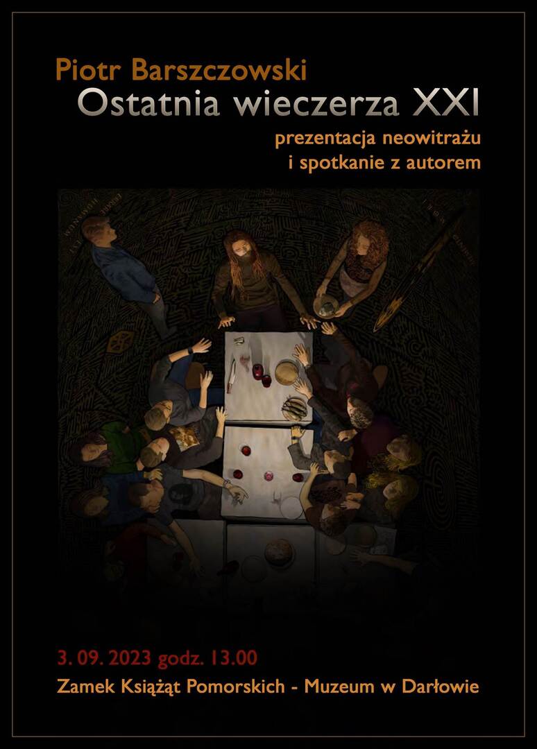 Plakat informujący o prezentacji. 
