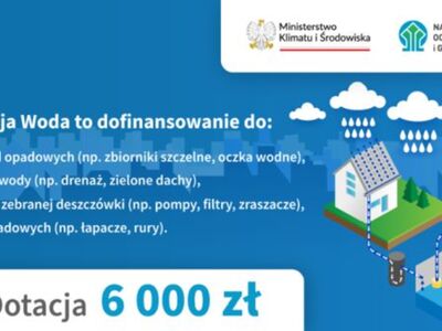 Plakat informujący o projekcie.