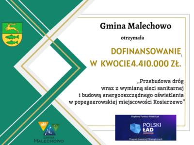 Informacja o dofinansowaniu. 
