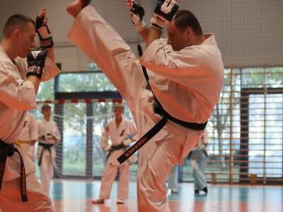 Pokaz karate z udziałem sensei Michała Bączyka.