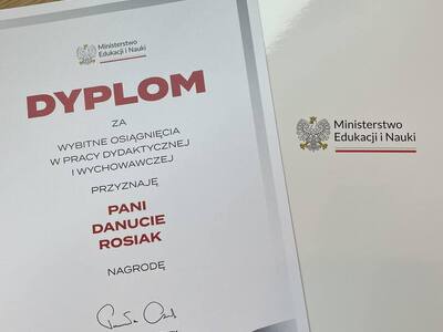 Dyplom uznania. 