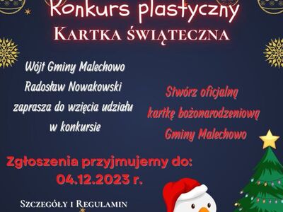 Plakat informujący o konkursie.