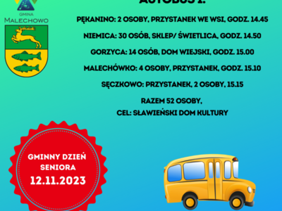 Rozkład jazy autobusu nr 1.