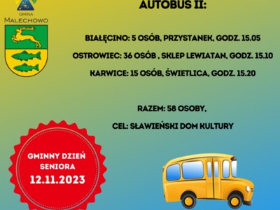 Rozkład jazy autobusu nr 2.