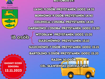 Rozkład jazy autobusu nr 4.