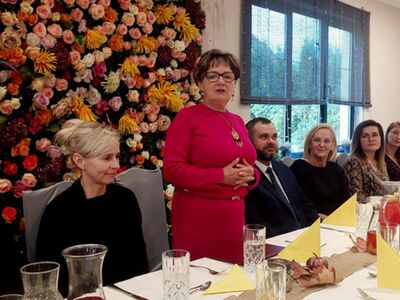 Przemówienie kierownika GOPS Zdzisławy Kubiak.