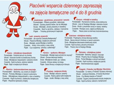 Harmonogram zajęć PWD.