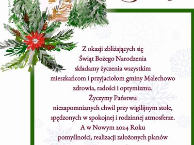 Życzenia z okazji Świąt Bożego Narodzenia.