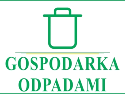 Ikona dekoracyjna gospodarka odpadami.