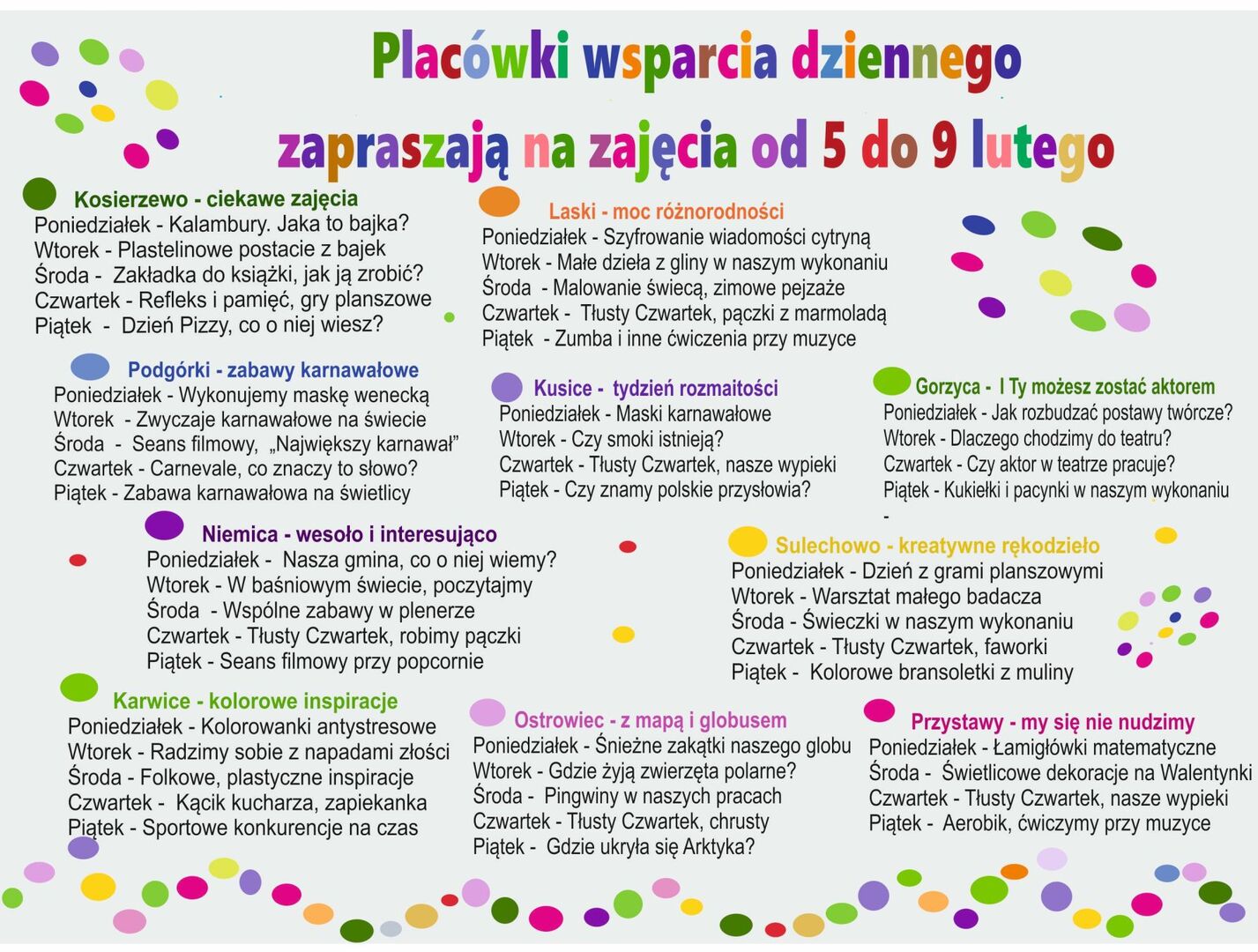 Graficzny harmonogram zajęć PWD.