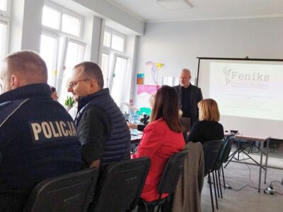 Grupa osób z gminy Malechowo podczas szkolenia. 