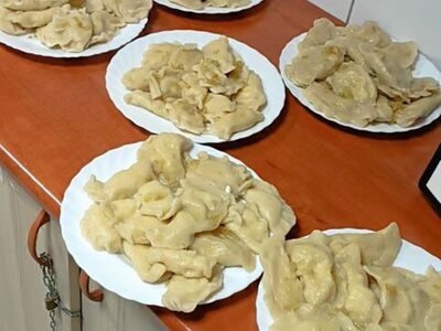 Gotowe pierogi wykonane przez wychowanków.