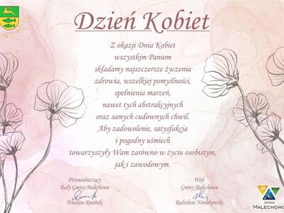 Życzenia z okazji Dnia Kobiet.