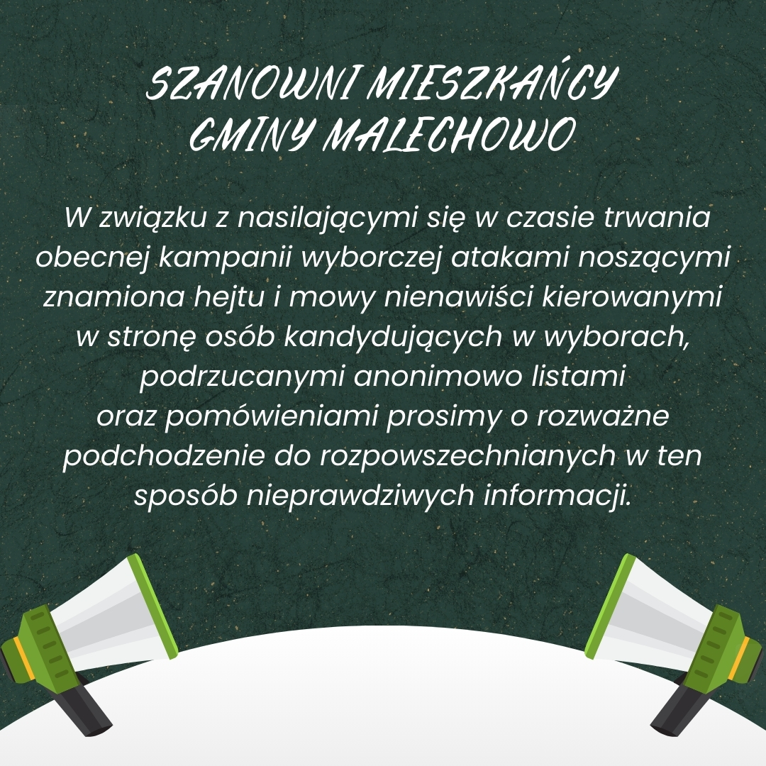 Grafika mówiąca o mowie nienawiści i rozpowszechnianiu nieprawdziwych informacji podczas kampanii wyborczej. 