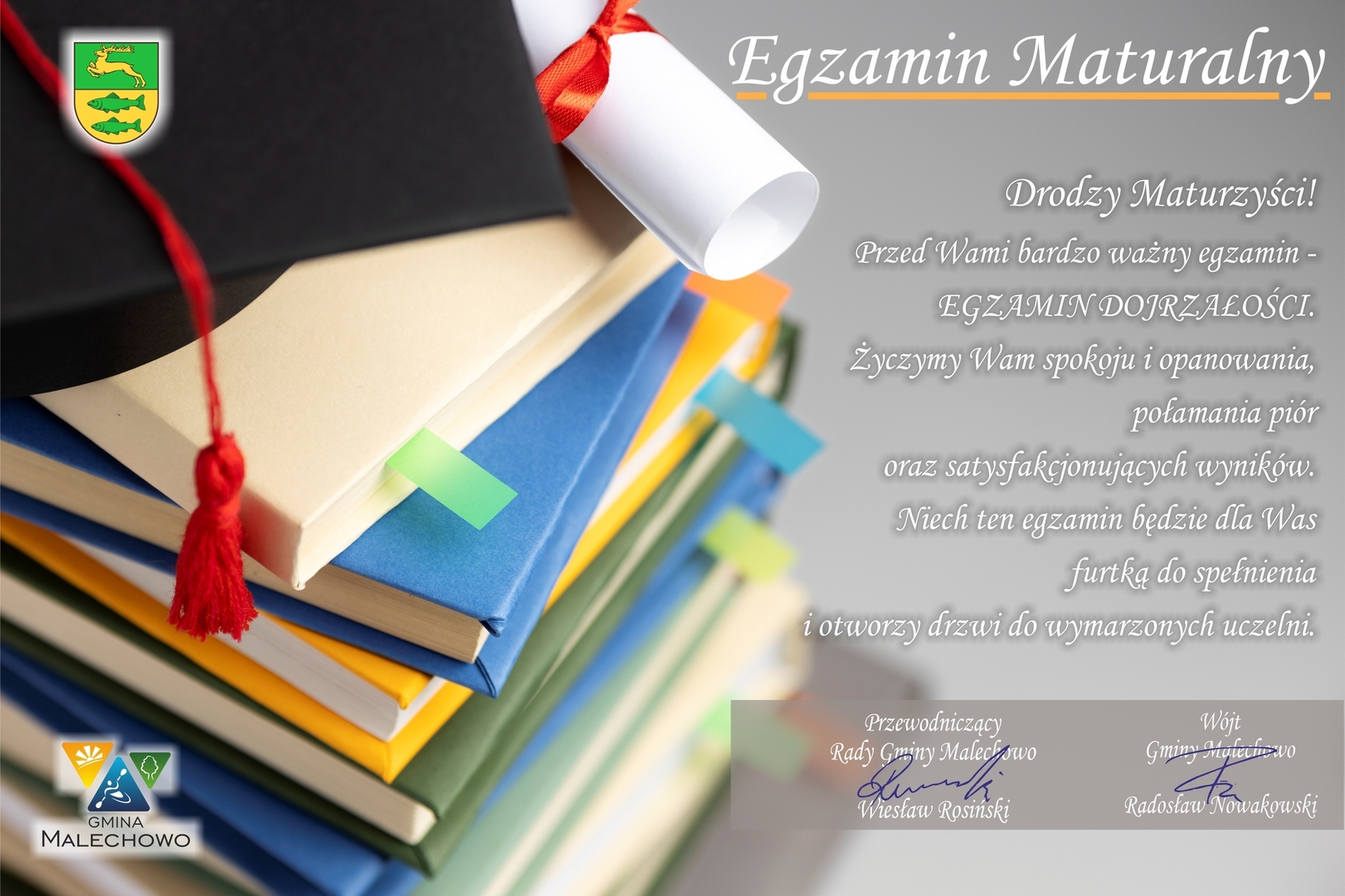 Egzamin Maturalny - życzenia.