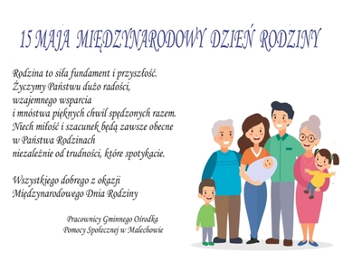 Plakat z okazji Międzynarodowego Dnia Rodziny