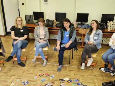 Uczestnicy warsztatów programu zajęć wychowawczo – profilaktycznych SPÓJRZ INACZEJ.