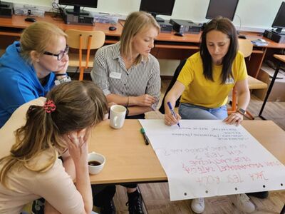 Uczestnicy warsztatów programu zajęć wychowawczo – profilaktycznych SPÓJRZ INACZEJ.
