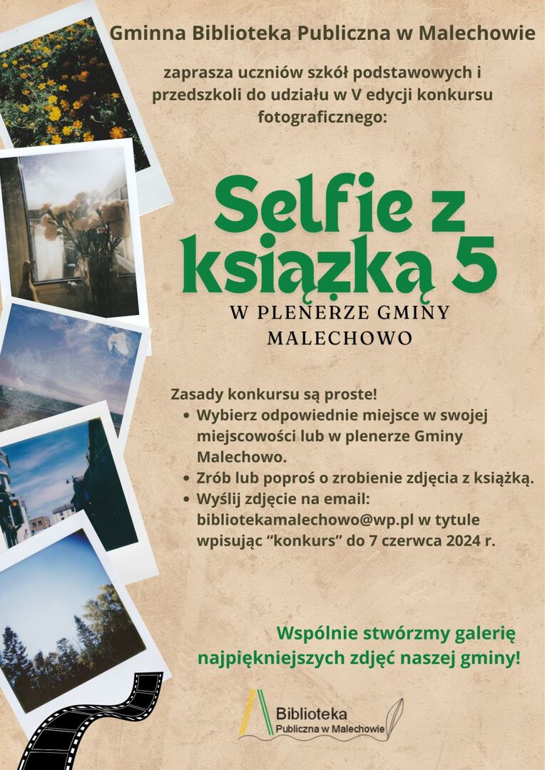 Plakat informujący o konkursie.