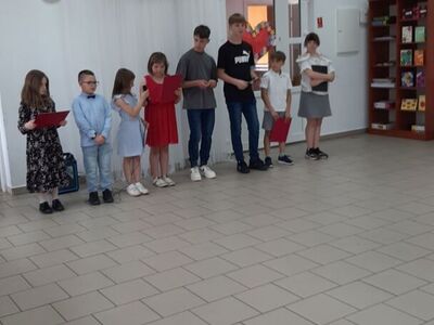 Występ dzieci w świetlicy.