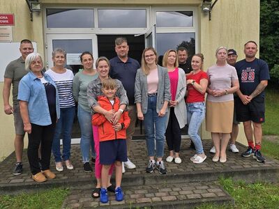 Sołtys Sulechowa - Anna Chilińska z wójtem Krzysztofem Jarotkiem i mieszkańcami. 