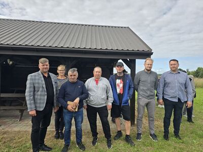 Nowo wybrana Rada Sołecka, Sołtys oraz Wójt Gminy.