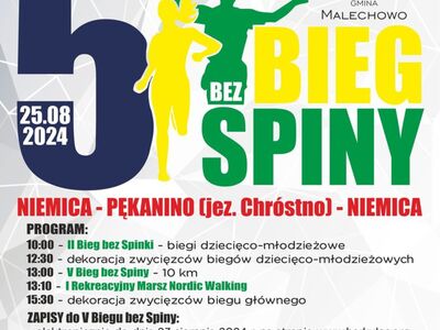 V Bieg bez Spiny - plakat