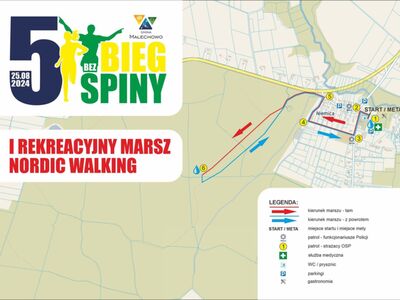 I Rekreacyjny Marsz Nordic Walking - szkic trasy