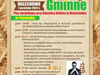 Dożynki Gminne 2024 - plakat