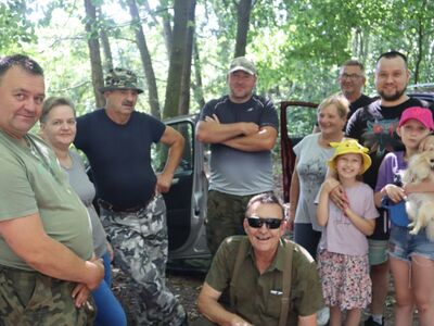 zawody wędkarskie nad jeziorem Chróstno