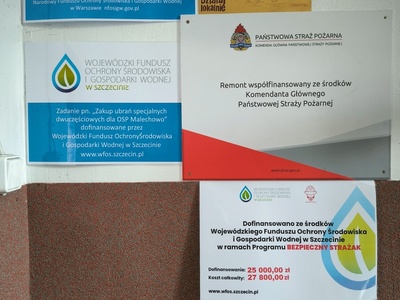 Jednostka OSP Malechowo doposażona o kamerę termowizyjną i 2 ubrania specjalne.