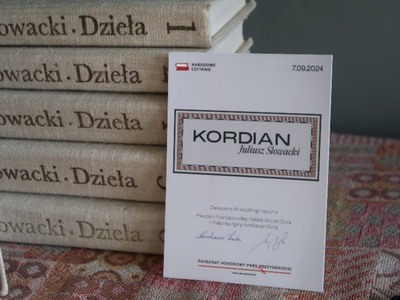 Książki - Kordian - #nadoroweczytanie