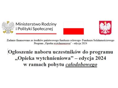 Opieka wytchnieniowa - informacja